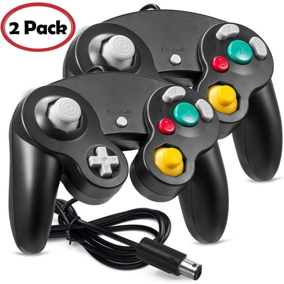 LUXMO 2Pack Gamecube Controller, Wired Gaming Gamepad Controller for GameCube Video Game Console 1.8m/5.9ft