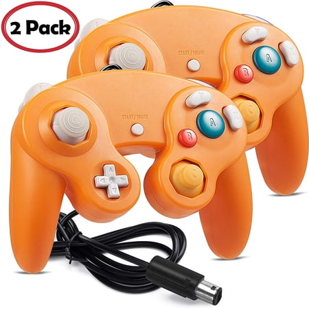 LUXMO 2Pack Gamecube Controller, Wired Gaming Gamepad Controller for GameCube Video Game Console 1.8m/5.9ft