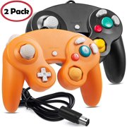 LUXMO 2Pack Gamecube Controller, Wired Gaming Gamepad Controller for GameCube Video Game Console 1.8m/5.9ft