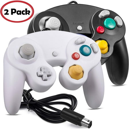 LUXMO 2Pack Gamecube Controller, Wired Gaming Gamepad Controller for GameCube Video Game Console 1.8m/5.9ft
