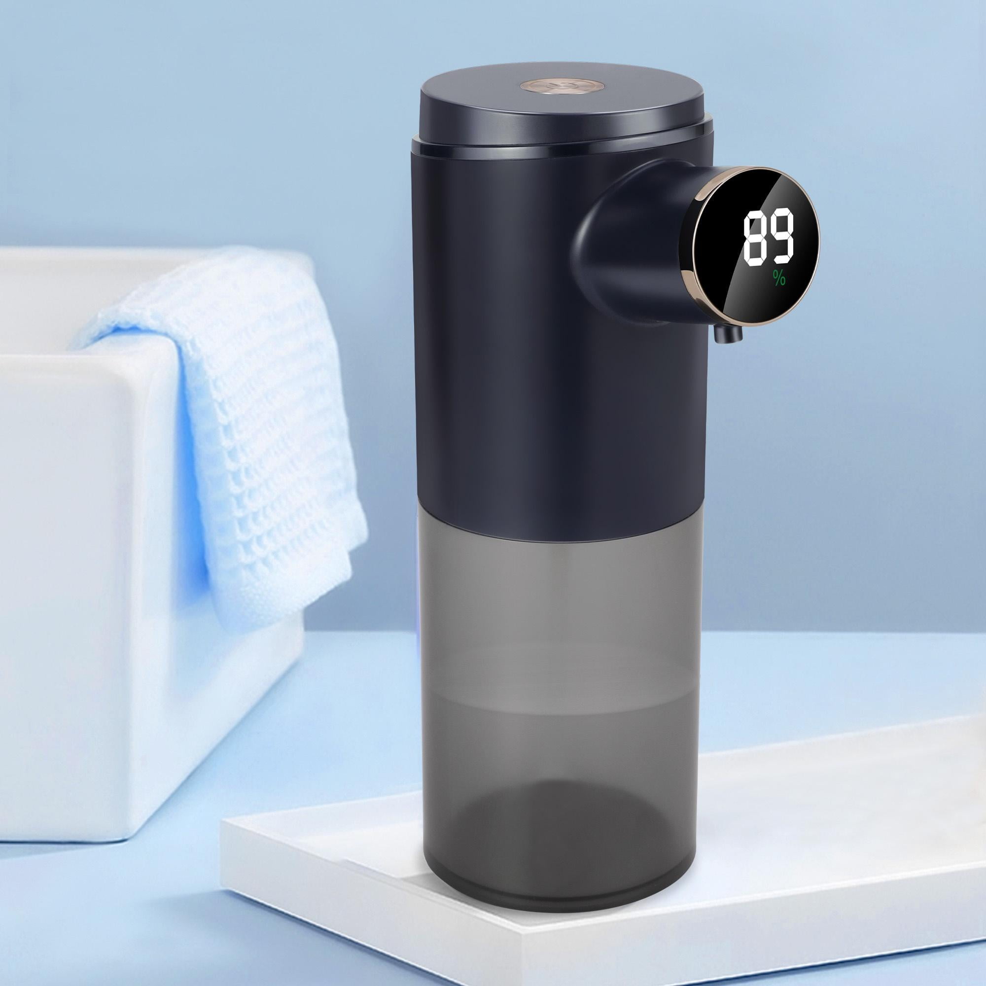 LUXMO Automatic Liquid Soap Dispenser, 3 Levels Adjustable Soap Dispenser Bathroom, 10.1OZ/300ml Automatic Soap Dispenser Touchless, USB Rechargeable Touchless Soap Dispenser for Bathroom, Kitchen