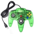 thumbnail image 1 of LUXMO Classic Controller Joystick Remote for N64 Video Game System, Clear Green, 1 of 4