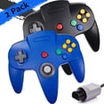 thumbnail image 1 of LUXMO Classic N64 Controller, Wired N64 Gamepad Controllers with Upgraded Joystick for N64 Video Game Console N64 system, 1 of 9
