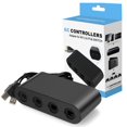 thumbnail image 1 of LUXMO Gamecube Controller Adapter, 4 Ports Super Smash Bros Gamecube Adapter for Switch, Wii U and PC ,No Driver Need and Easy to Use., 1 of 7