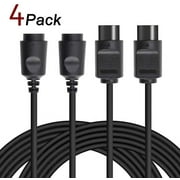 LUXMO N64 Controller Extension Cable, 6ft long Replacement Extension Cable for Classic N64 Controller(4 Pack)