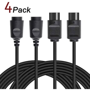 LUXMO N64 Controller Extension Cable, 6ft long Replacement Extension Cable for Classic N64 Controller(4 Pack)