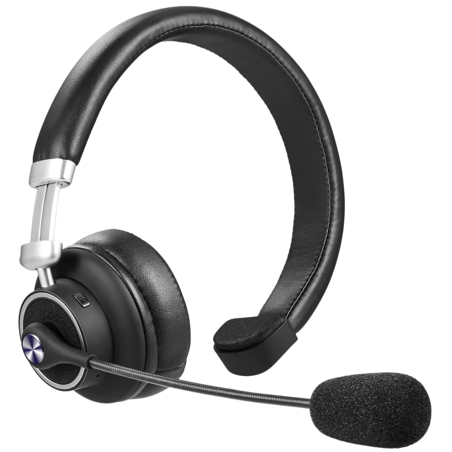 LUXMO Over The Head Noise Canceling Bluetooth Headphone Trucker Bluetooth Headset Wireless Earpiece with Mic Office Headset for Desk Phone Cordless