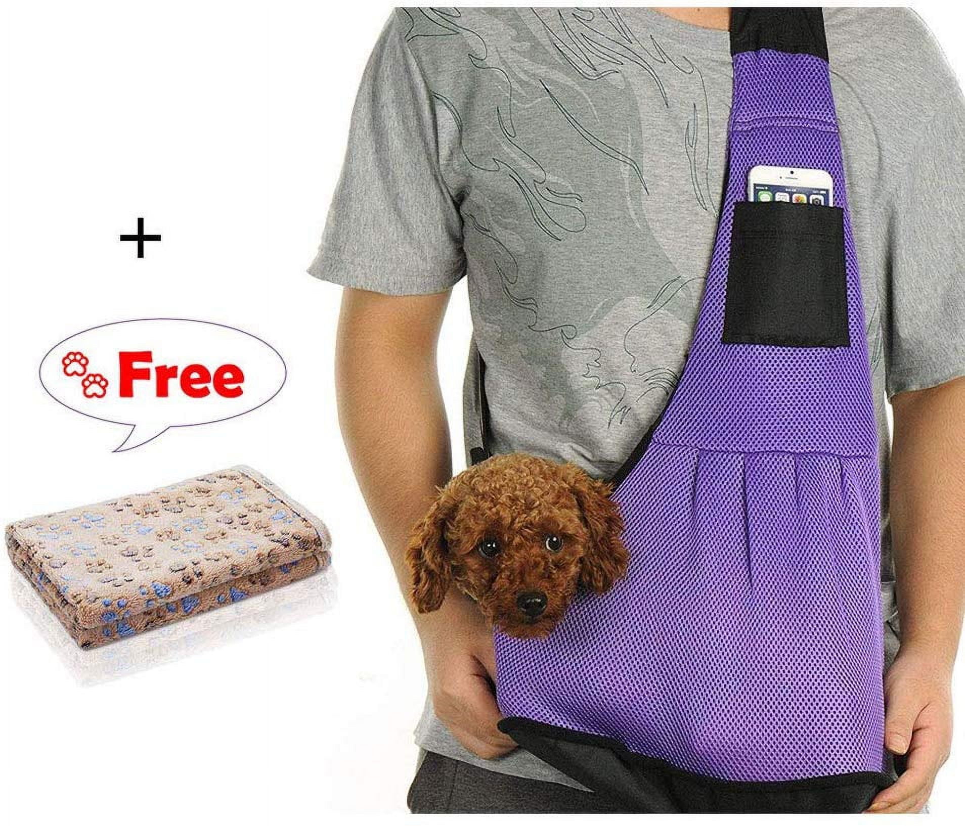 LUXMO Small Dog Pet Cat Sling Carrier Bag Adjustable Hands free Dog Travel Bag Pet Carrier Bag Walmart Business Supplies