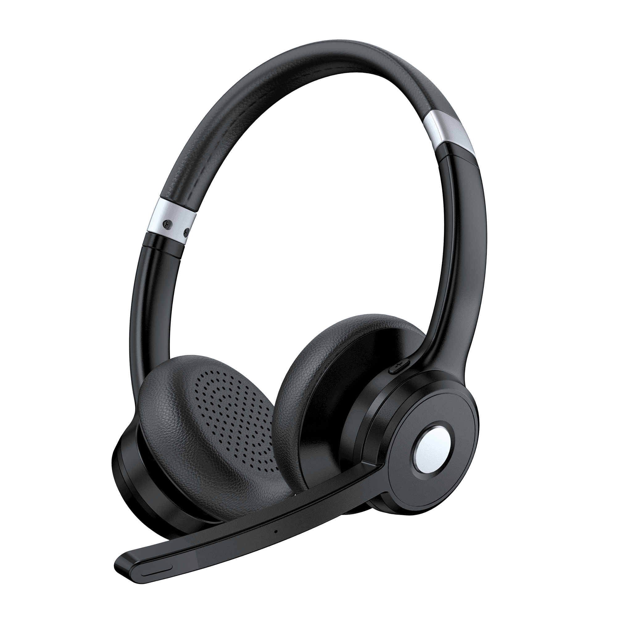 LUXMO Trucker Wireless Bluetooth Headset with Microphone, Black