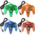 thumbnail image 1 of LUXMO USB N64 Controller Classic PC Gamepad Joystick Controller for Windows PC Mac Linux Raspberry pi3 Genesis Higan Retro Pie(Clear Green), 1 of 3