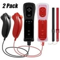 thumbnail image 1 of LUXMO Wii Remote Controller Motion Plus and Nunchuck for Wii/Wii U Console Video Games, 1 of 9