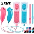 thumbnail image 1 of LUXMO Wii&Wii U Built in Motion Plus Remote and Nunchuck Controller+Silicone Case, 1 of 9