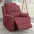 thumbnail image 1 of LUXMOD Relax Lounge Manual Recliner Red Fabric, 1 of 5