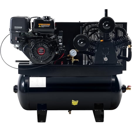 LUXOAK 13HP Gas Powered Air Compressor, 30 Gallon 18CFM@Max180PSI, 420cc Loncin Engine Gasoline Driven Piston Pump for Workshop, Construction Sites