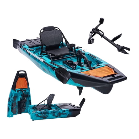 LUXOAK Modular Fishing Kayak with Drive System & Durable Hdpe, Customizable Lightweight Sit-on-Top Kayak for Leisure & Commercial, 420lbs Capacity