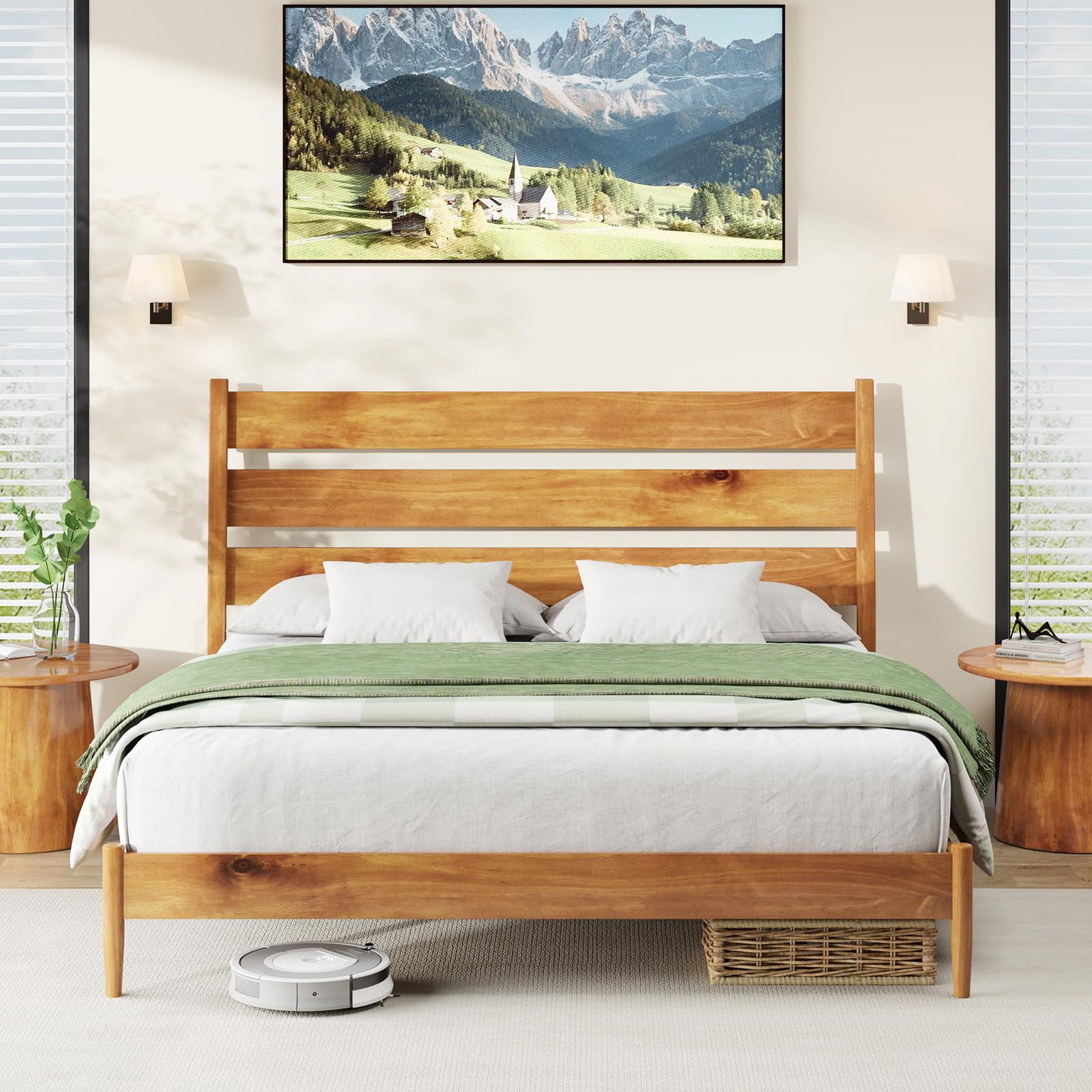 Wood King Bed Frame _ Ikea Bed Frame King Size – STDM