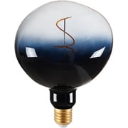 LUXON G150 Oversized Large Edison LED Bulb,Giant Light Bulb,6W60W Equ,Dimmable,Stone Irregular Shape,Gradient Black Glass,Warm White 2700K,E26 Base, 1 Pack