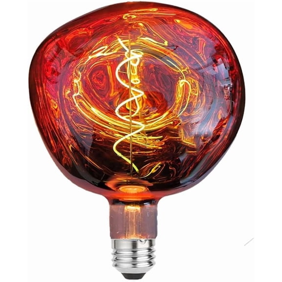 LUXON Oversized Giant LED Light Bulb,6W(60W Equ) Large Edison Bulbs,Dimmable,T150 Stone Shape Warm White 2700K,Rose Gold Medium E26 Base, 1 Pack
