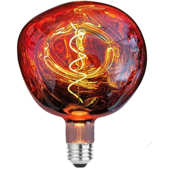 LUXON Oversized Giant LED Light Bulb,6W(60W Equ) Large Edison Bulbs,Dimmable,T150 Stone Shape Warm White 2700K,Rose Gold Medium E26 Base, 1 Pack