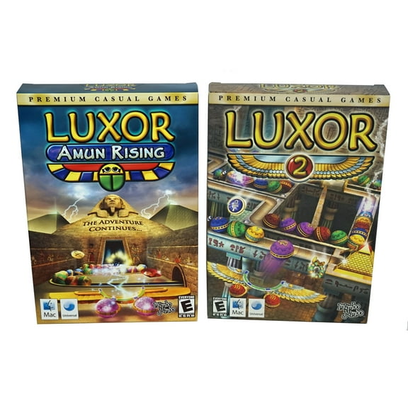 LUXOR 2 & Luxor Amun Rising (2 MAC Games) The Adventure Continues...