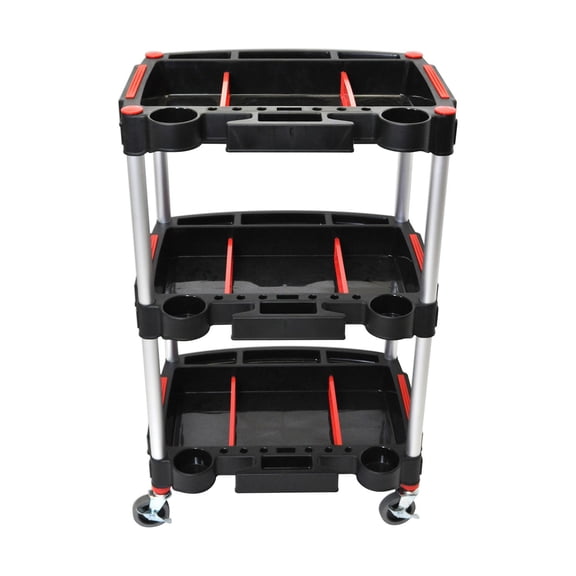 LUXOR MC-3 Mechanic's Three-Shelf Cart CA3