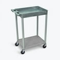 thumbnail image 1 of LUXOR STC12-G 2 Shelf Gray Tub Cart, 1 of 5