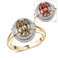 thumbnail image 1 of AAA Turkizite and GH I2 Diamond 3.55 ctw Sunlit Majesty Ring in 10K Yellow Gold Size 8 Christmas Gifts, 1 of 1