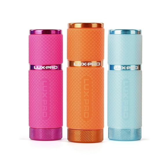 LuxPro Gels LED 40 Lumens Flashlight, 3 Pack
