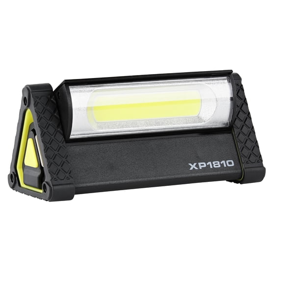 LUXPRO Extremely Bright Directional Pivoting 575 Lumen LED Work Light - Handheld Battery Powered Work Light for Up to 11.5 Hours Use - Portable Light for Fields, Garages, and More - Batteries Included