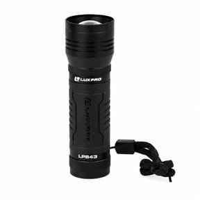 LuxPro LP843 LED Flashlight, 707 Lumens, Zoomable, Adjustable Focus, 3 Modes, 3 AAA Batteries