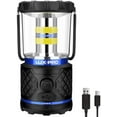 thumbnail image 1 of LUXPRO Rechargeable Dual-Power 1100 Lumen LED Lantern for Up to 150 Hours of Use - Camping Lantern with Built-In Power Bank - Dimmable LED Light with IPX4 Water-Resistant Rating, 1 of 1