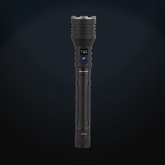 LUXPRO XP713 Pro Series Rechargeable LED Flashlight, 11640 Lumens, OLED Screen