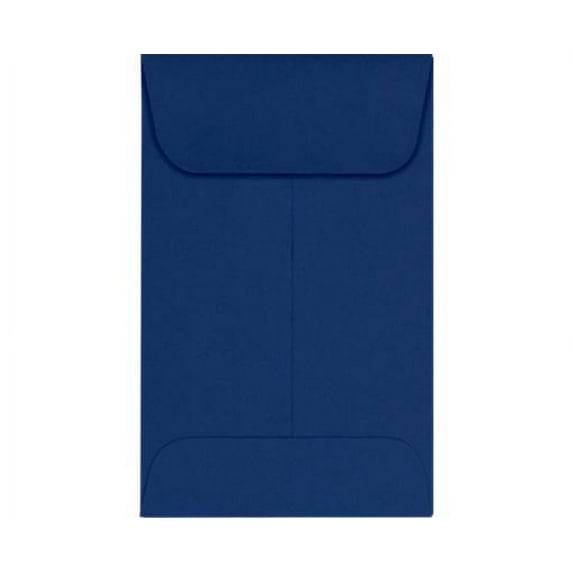 LUXPaper #1 Coin Envelopes w/ Moistenable Glue, Navy Blue, 2 1/4in x 3 1/2in, 80lb, 1000/Pack