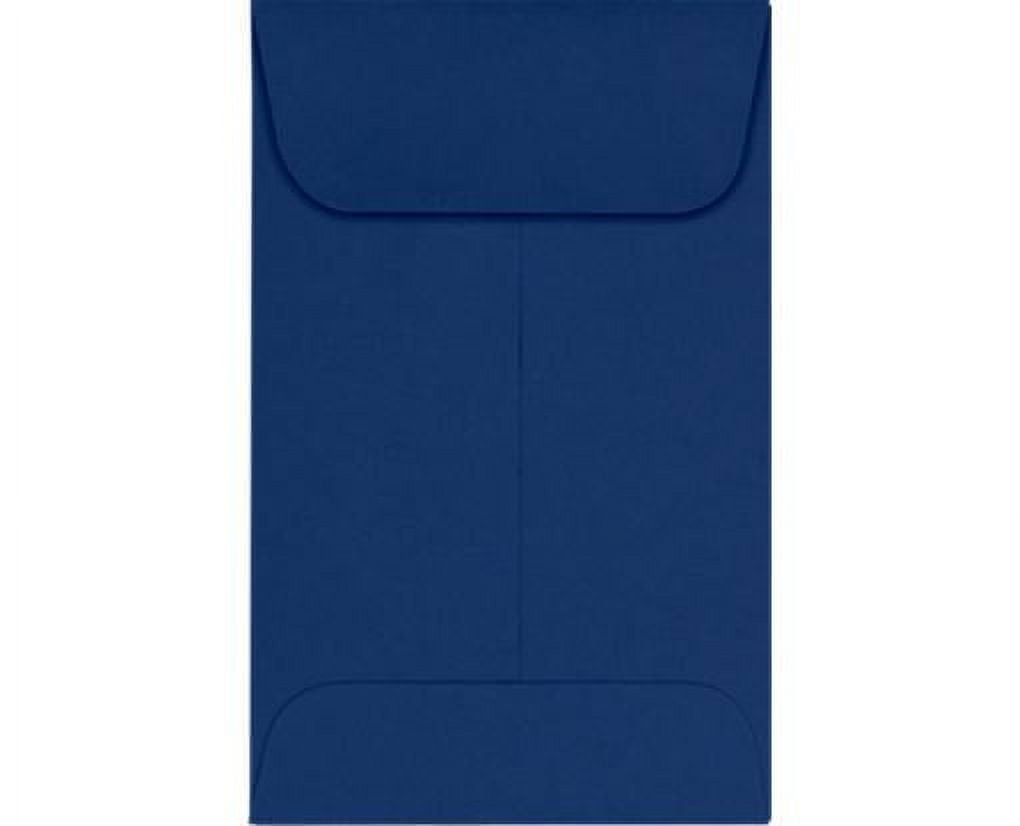 LUXPaper #1 Coin Envelopes w/ Moistenable Glue, Navy Blue, 2 1/4in x 3 1/2in, 80lb, 250/Pack