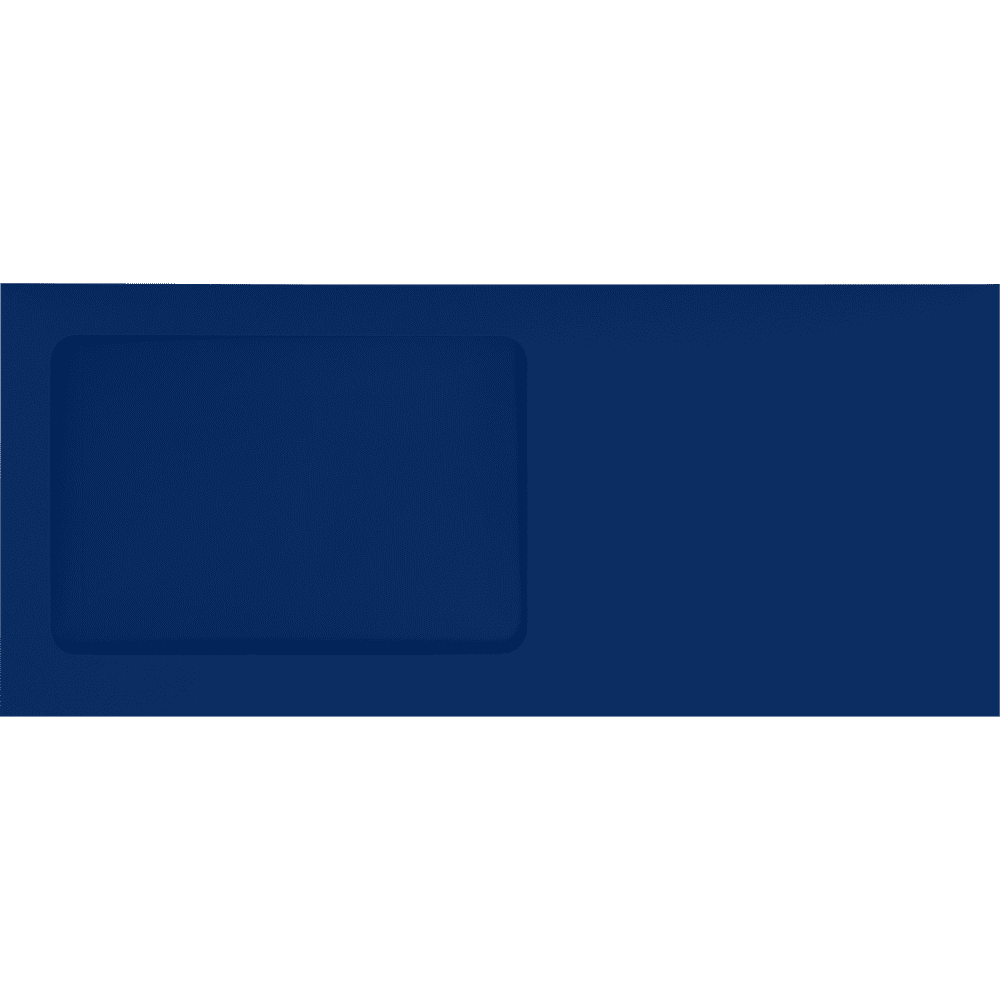 LUXPaper #10 All Purpose Window Envelopes, 4 1/8 x 9 1/2, Navy, 250/Pack