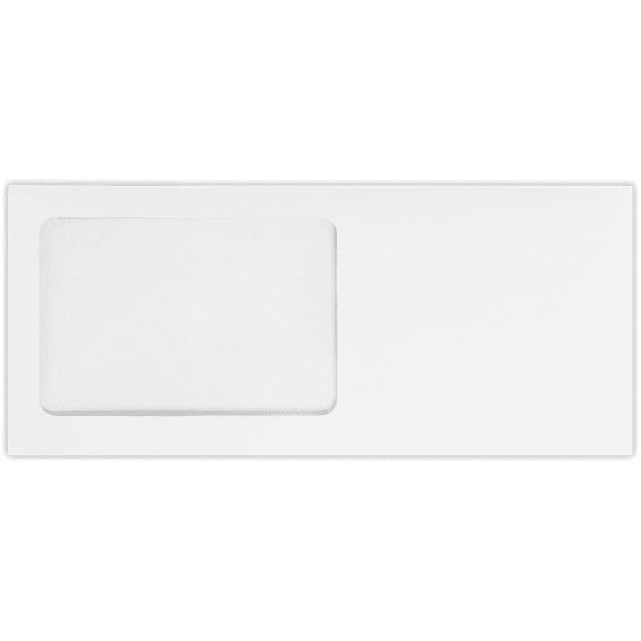 LUXPaper #10 All Purpose Window Envelopes, 4 1/8 x 9 1/2, White Wove, 50/Pack