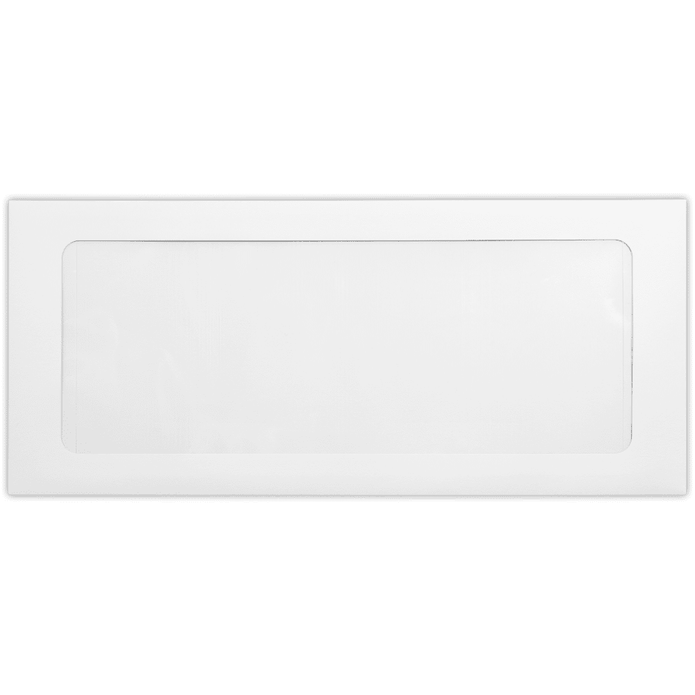 LUXPaper #10 Full Face Window Envelopes w/Peel & Press, 4 1/8 x 9 1/2, White, 500/Pack