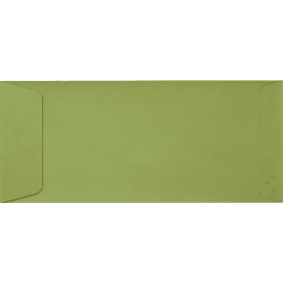 LUXPaper #10 Open End Envelopes, 4 1/8 x 9 1/2, Avocado Green, 500/Pack