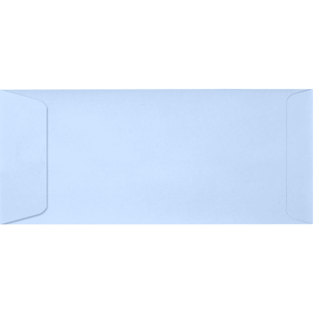LUXPaper #10 Open End Envelopes w/Peel & Press, 4 1/8 x 9 1/2, Baby Blue, 50/Pack