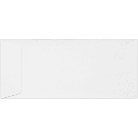 LUXPaper #10 Open End Envelopes w/Peel & Press, 4 1/8 x 9 1/2, Bright White, 1000/Pack