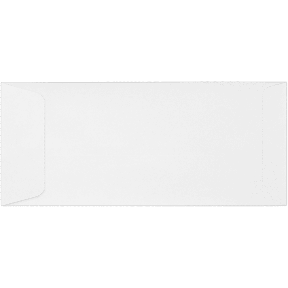 LUXPaper #10 Open End Envelopes w/Peel & Press, 4 1/8 x 9 1/2, Bright White, 250/Pack