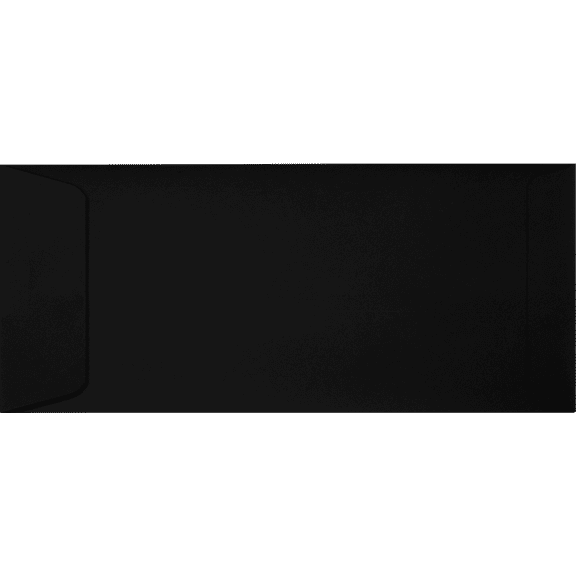 LUXPaper #10 Open End Envelopes w/Peel & Press, 4 1/8 x 9 1/2, Midnight Black, 1000/Pack