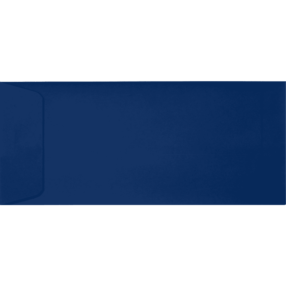 LUXPaper #10 Open End Envelopes w/Peel & Press, 4 1/8 x 9 1/2, Navy Blue, 1000/Pack