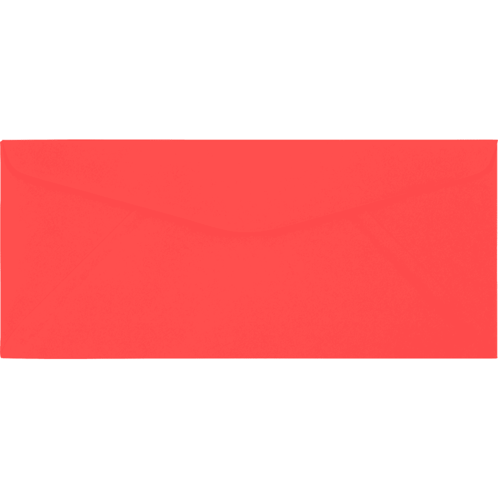 LUXPaper #10 Regular Envelopes, 4 1/8 x 9 1/2, Electric Coral, 1000/Pack