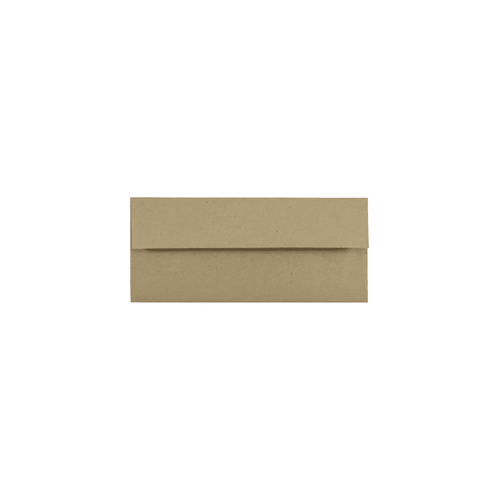 LUXPaper #10 Regular Envelopes, 4 1/8 x 9 1/2, Grocery Bag Brown, 50/Pack