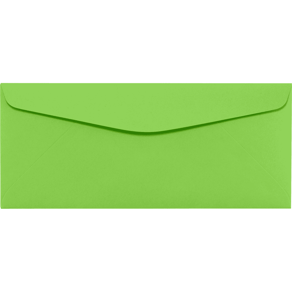 LUXPaper #10 Regular Envelopes, 4 1/8 x 9 1/2, Limelight, 500/Pack