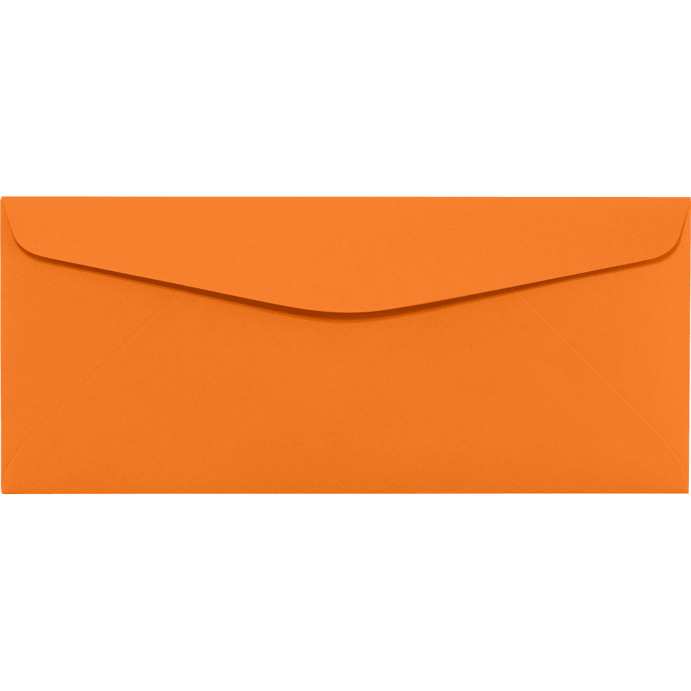LUXPaper #10 Regular Envelopes, 4 1/8 x 9 1/2, Mandarin, 50/Pack