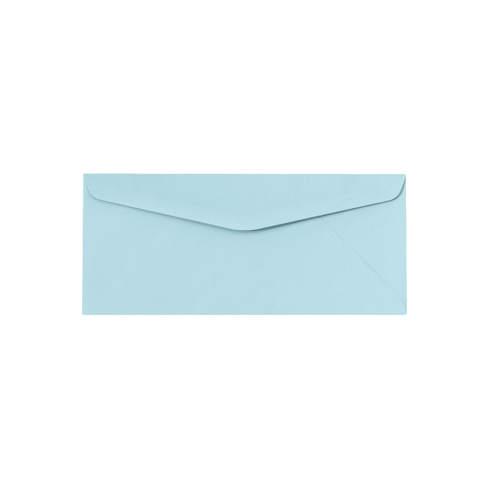 LUXPaper #10 Regular Envelopes, 4 1/8 x 9 1/2, Pastel Blue, 500/Pack