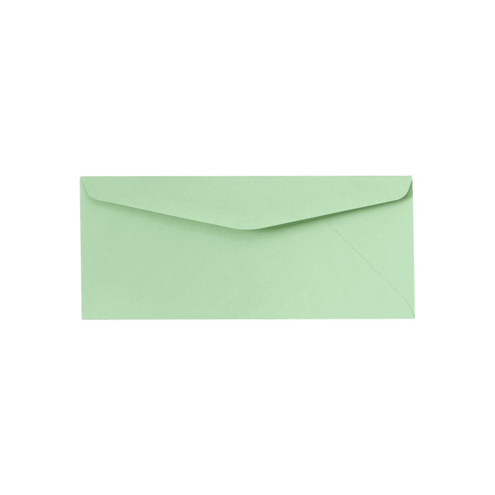 LUXPaper #10 Regular Envelopes, 4 1/8 x 9 1/2, Pastel Green, 50/Pack