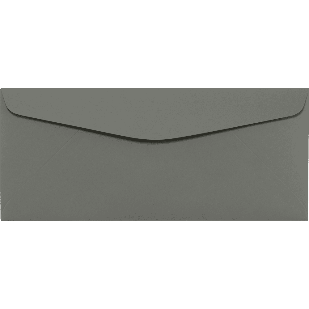 LUXPaper #10 Regular Envelopes, 4 1/8 x 9 1/2, Smoke Gray, 50/Pack